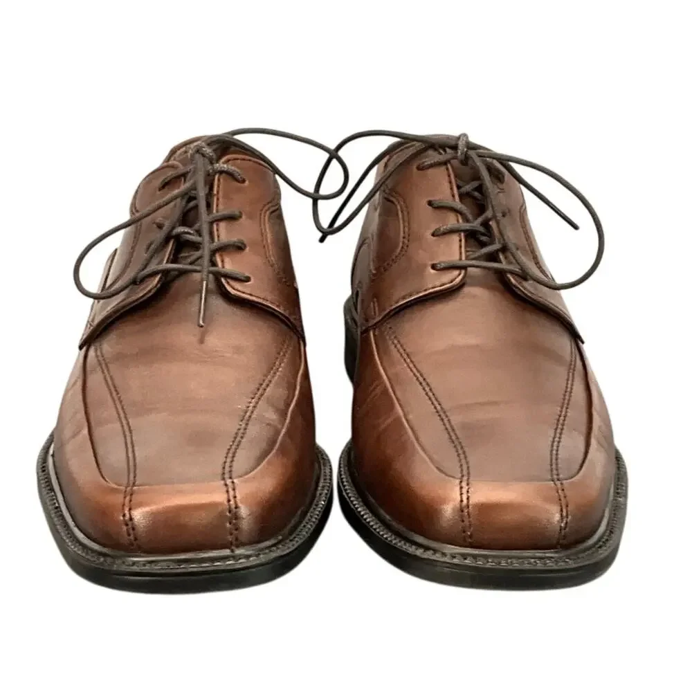 Bostonian Brown Leather Lace Up Dressy Derby Oxford Shoe Men 8M